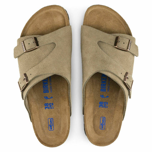 Birkenstock Zurich Suede Sandals Taupe